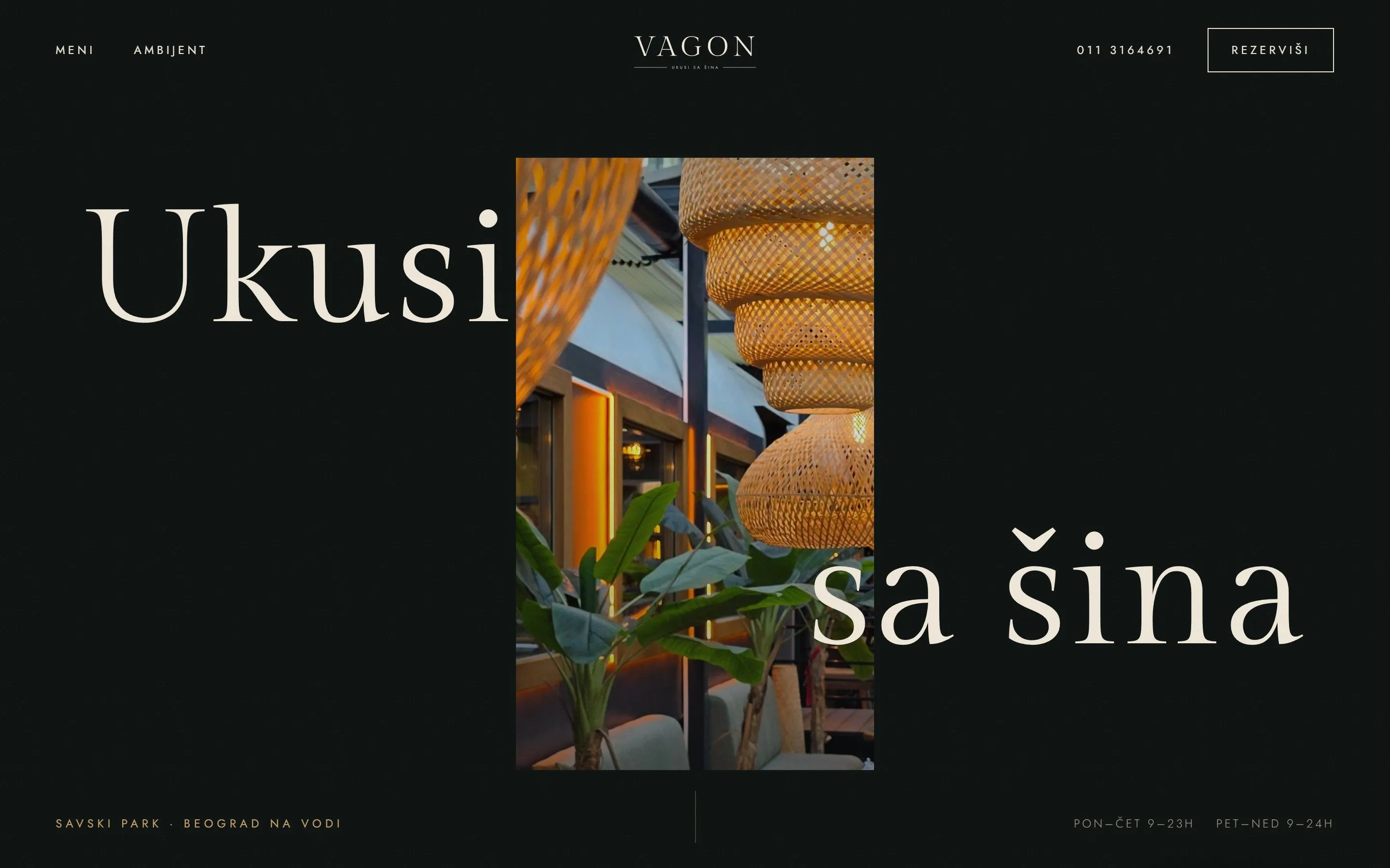Vagon website in progress, desktop